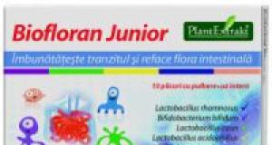 BIOFLORAN – Imbunatateste tranzitul si reface flora intestinala