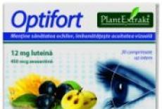 Optifort - Mentine sanatatea ochilor, imbunatateste acuitatea vizuala in mod natural 