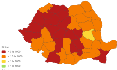 Judetele cu cea mai mare rata de infectare la mia de locuitori. In Timis sunt 30 de focare active de COVID-19!