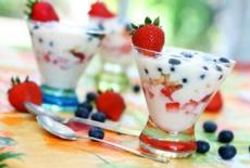 Parfait de vanilie cu migdale