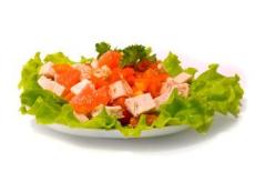 Salata de pui cu grepfrut