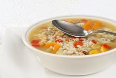 Supa de legume cu orez brun